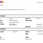 FedEx delivery proof of pills