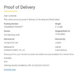 delivery proof of delivery